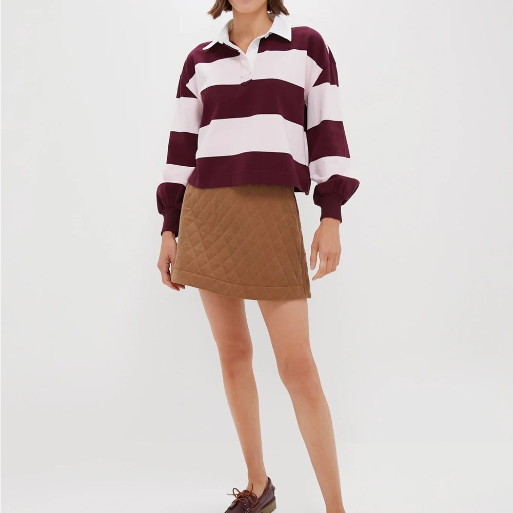 Pink Stripe Cropped Polo - Picture 2 of 8
